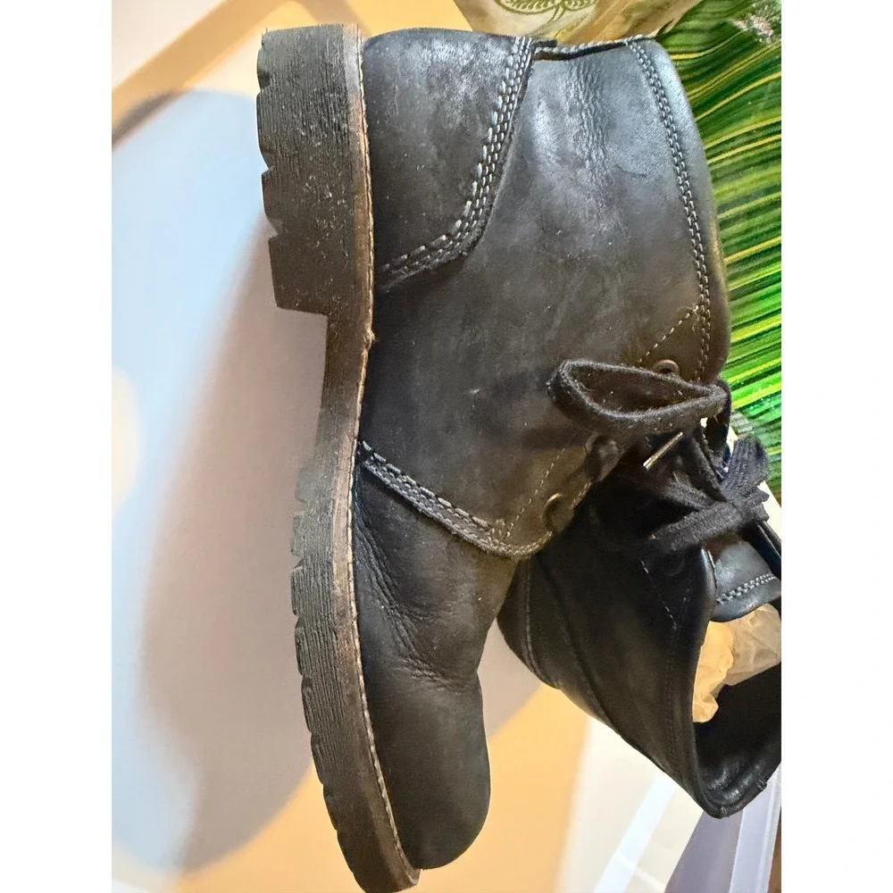 ECCO Mens Track 25 Hydromax Chukka Boots Black Nubuck Leather Ankle Boots‎ 41